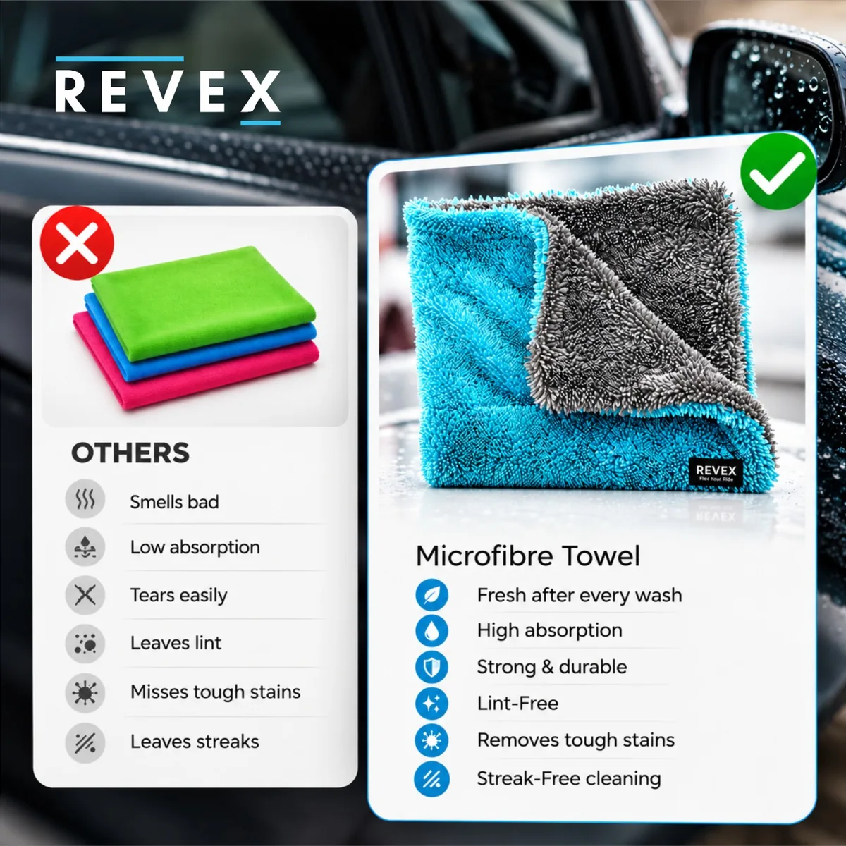 Revex 1400 GSM Microfiber Cloth view 3
